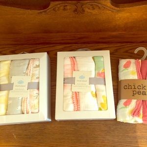 3 sets Newborn Muslin Swaddle Blankets